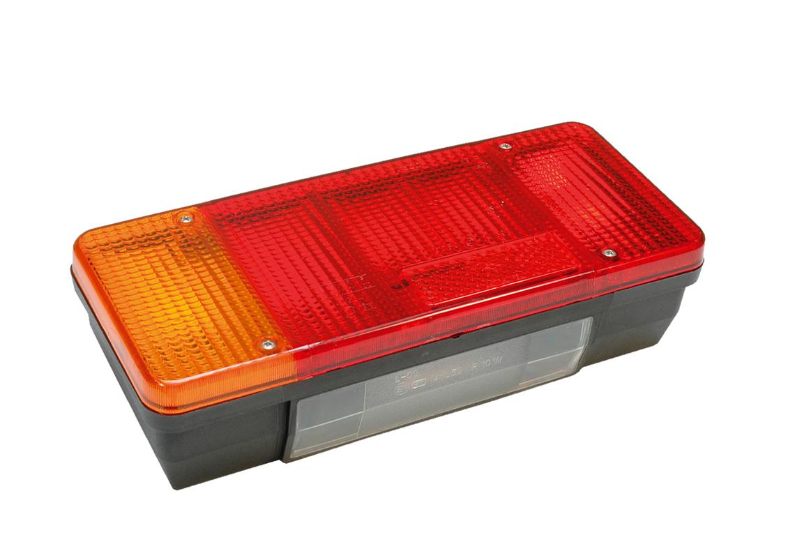 Rear lamp Left with License plate lamp and IVECO rear conn